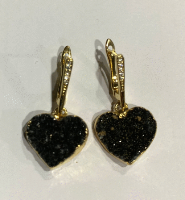 Caravanas Corazón Druzy