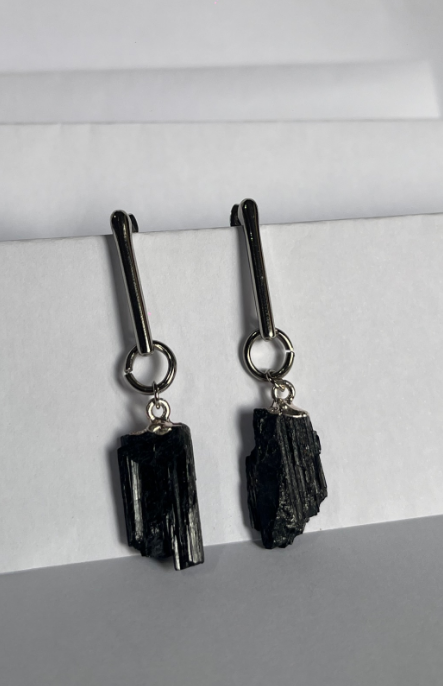 Caravanas Turmalina Negra