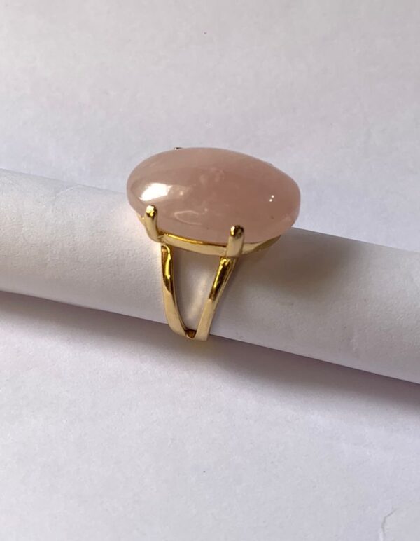 Anillo Amor- Cuarzo Rosa