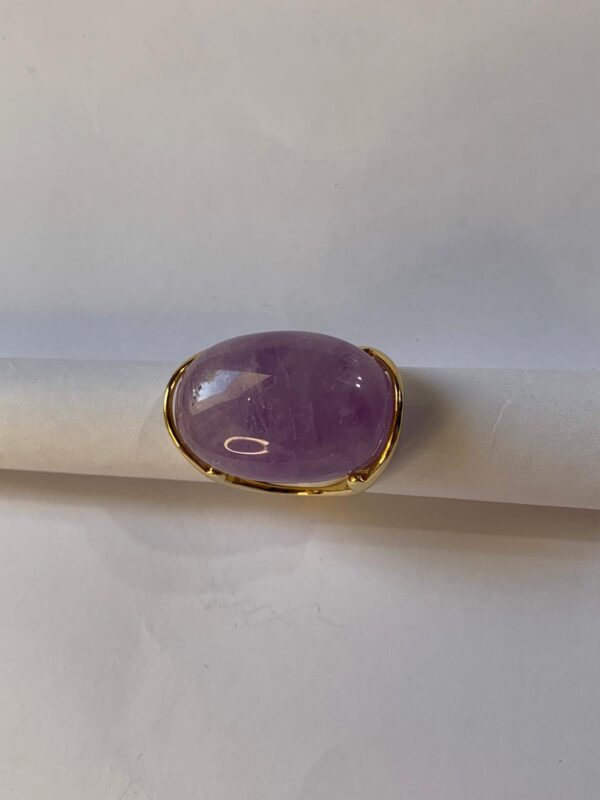Anillo Saturno-Amatista