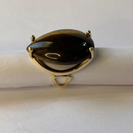 Anillo Gota- Ojo de Tigre