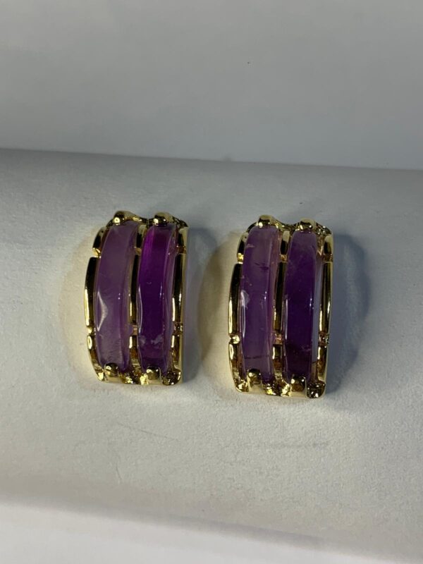 Caravanas Media Luna-Amatistas