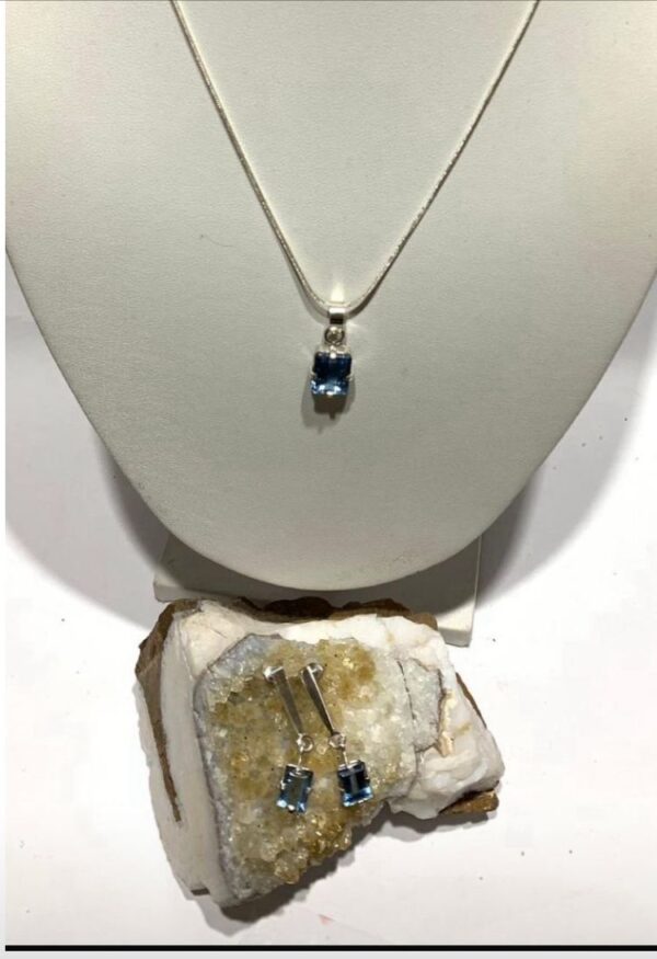 Conjunto Luz de Aguamarina