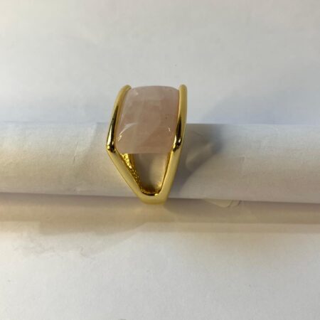 Anillo Arte-Cuarzo Rosa