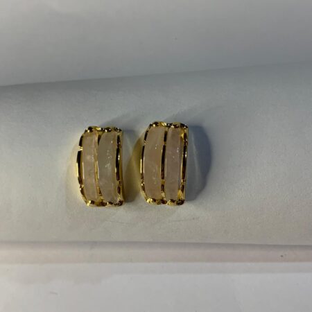 Caravanas Media Luna-Cuarzo Rosa