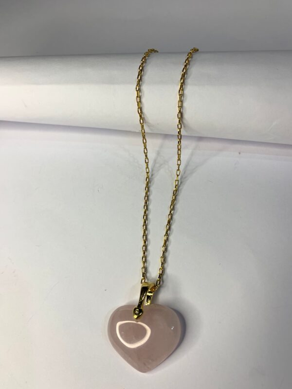 Corazón-Cuarzo Rosa