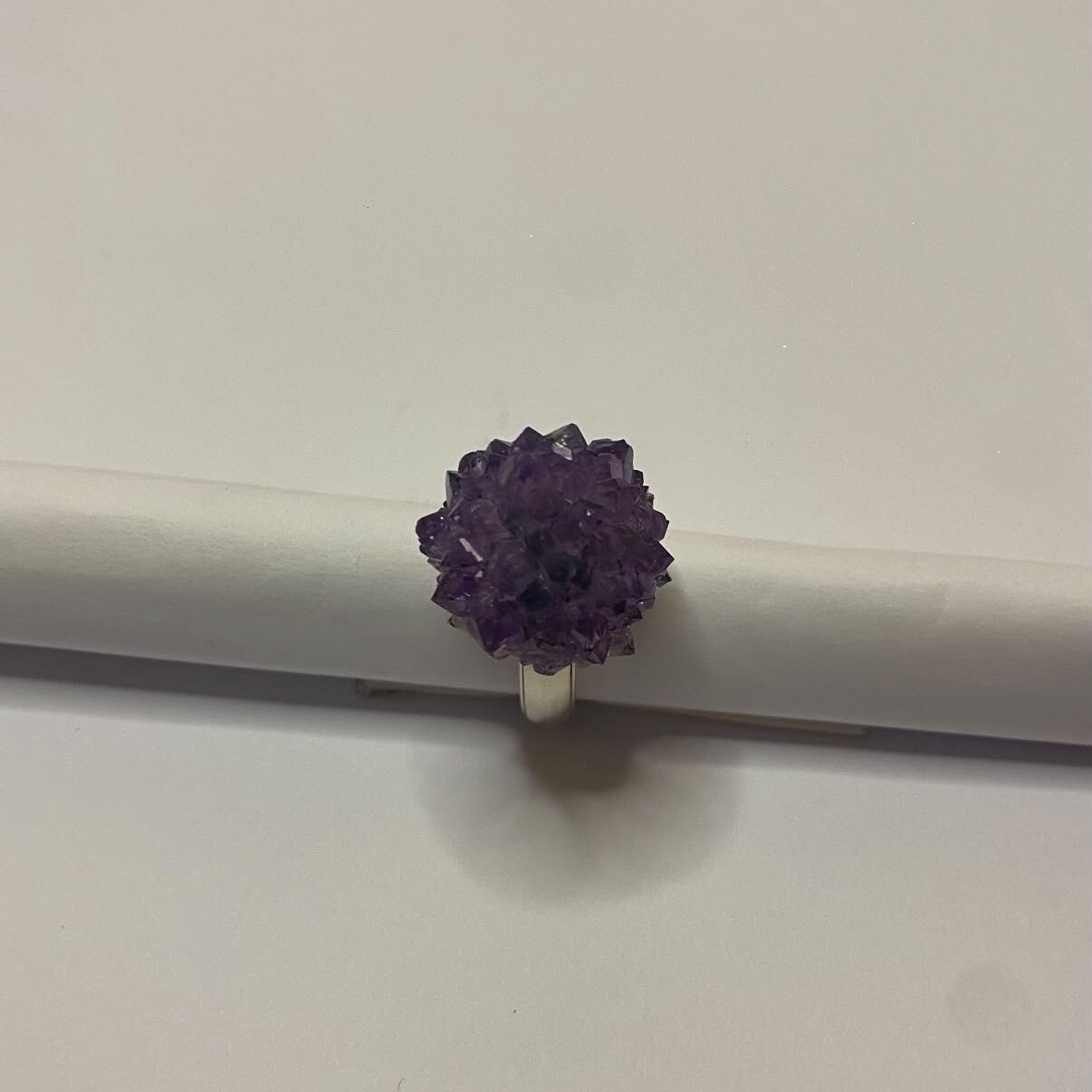 Anillo Roseta de Amatista en Plata 925