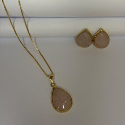 Conjunto Luz de Cuarzo Rosa