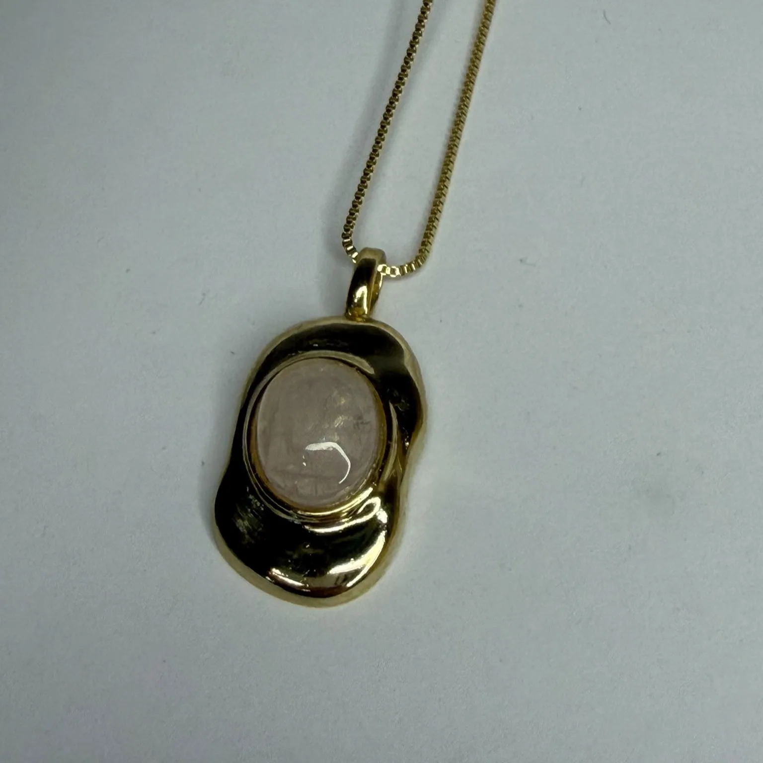 Conjunto Esencia | Cadena, Dije y Caravanas | Piedra Natural a Elección | Baño en Oro o Baño en Plata - Imagen 2